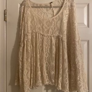 Free People crochet boho top